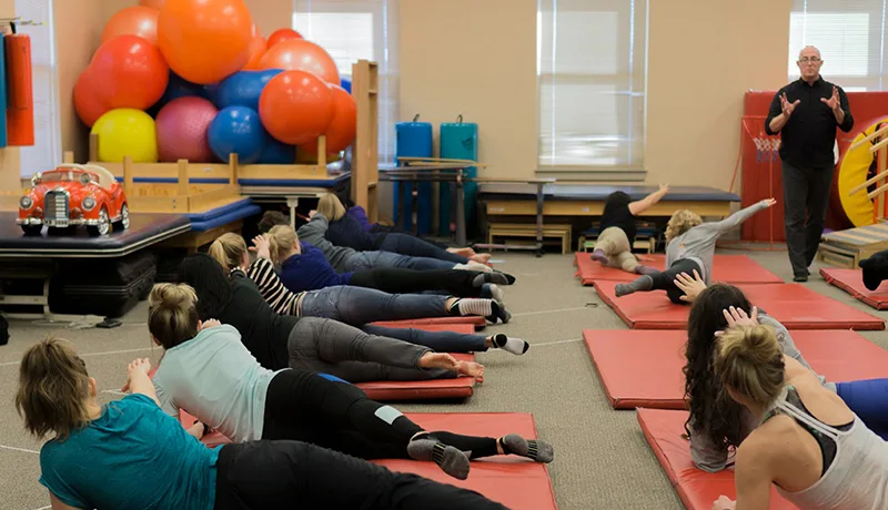 Polestar Pilates class of students