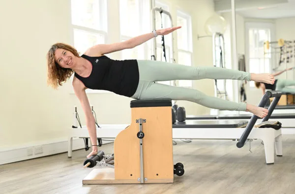 side lift on the chair Complete Pilates