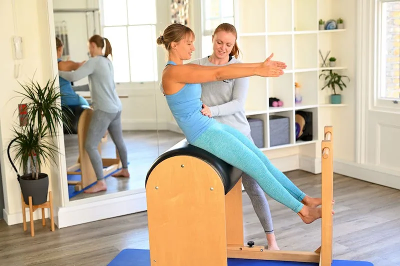 Ladder barrel roll back Pilates equipment