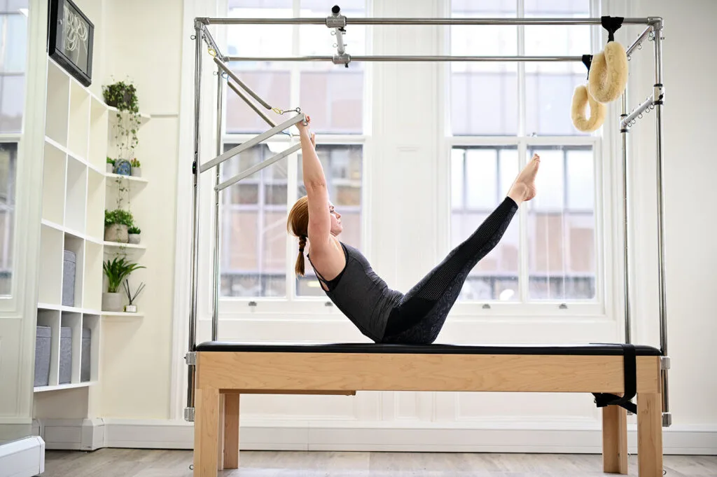 teaser on the pilates trapeze table