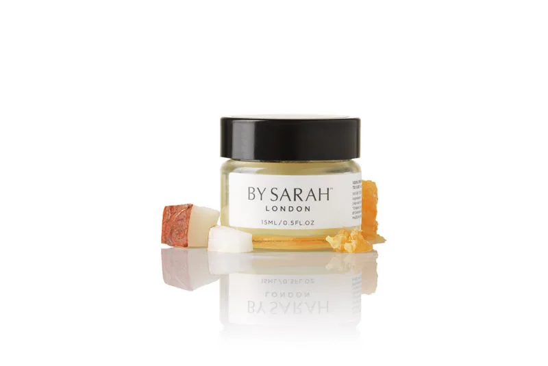 Living consciously - A range of facial products by Sarah on white background