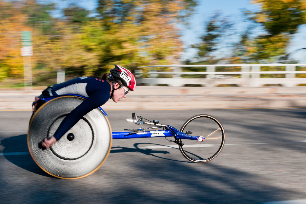 Movement integration - Disabled Athlete racing a trike