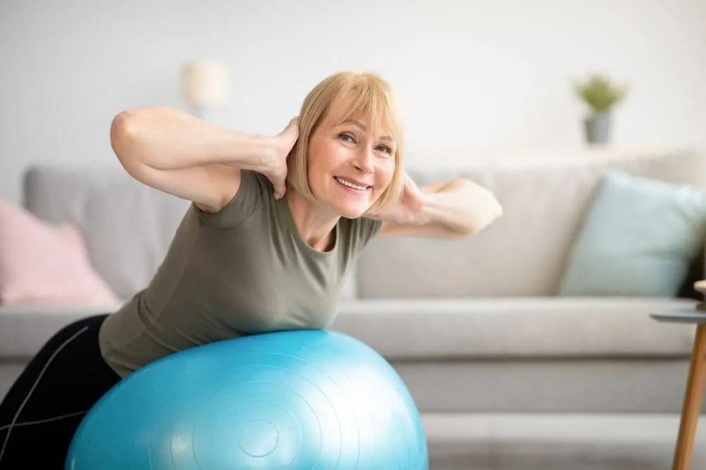 spine extension over a gym ball spine extension over a gym ball
