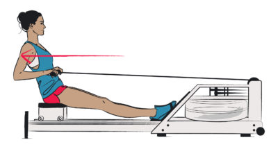 The finish position in rowing | Complete Pilates