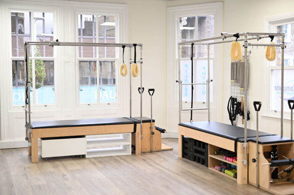 trapeze tables in studio Complete Pilates Chelsea