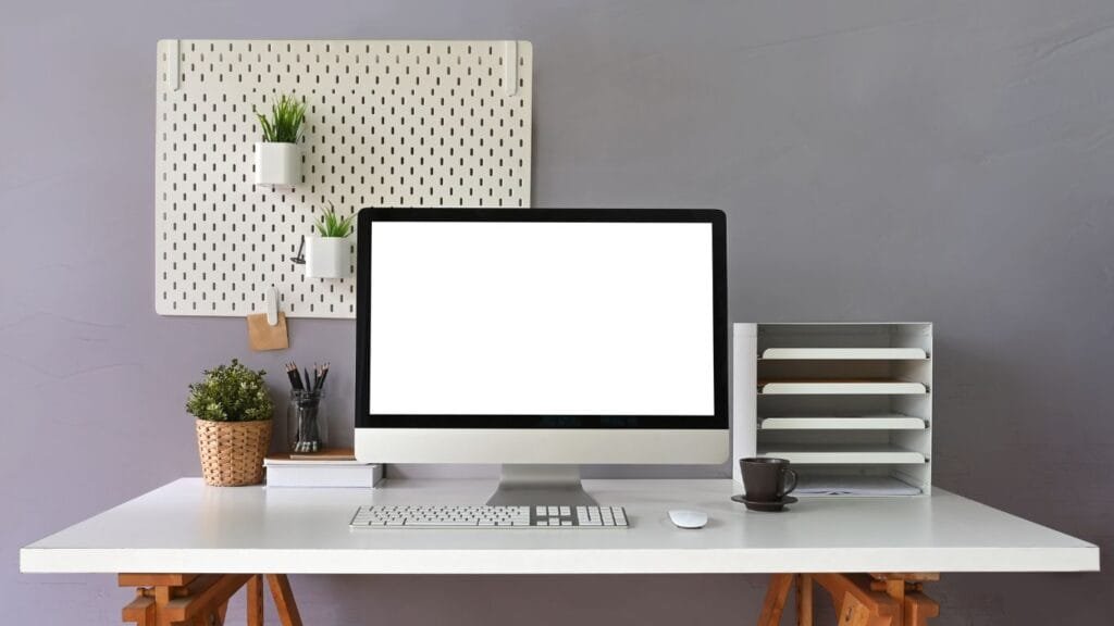 An ergonomic desk set up to reduce back and neck pain! Can Pilates help?