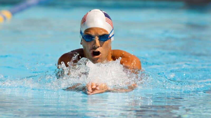 man swimming Breast Stroke Complete Pilates