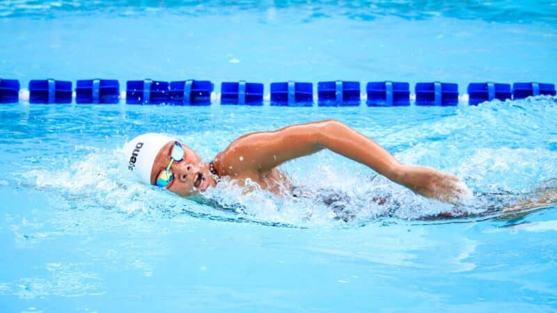 swimmer doing front crawl Complete Pilates