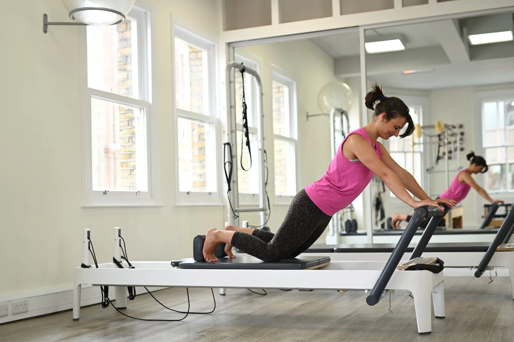 A beginners Pilates session